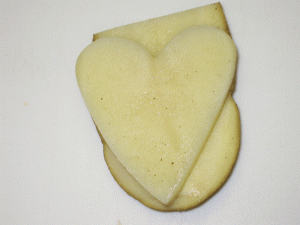 Heart Potato Stamp