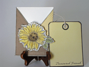 Friendship Bouquet Tag and Criss Cross Card