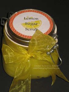 Close-up Lemon Sugar Scrub