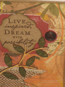 Close-up Live Inspired Canvas Journal