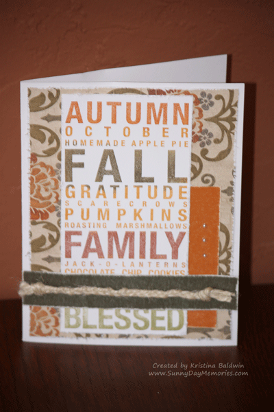 Poster Tidings Sept Stamp of the Month Card