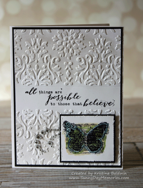 Dreamer Embossed Card