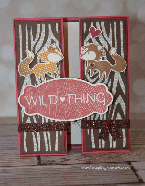 Wild About Love Tri-fold Card