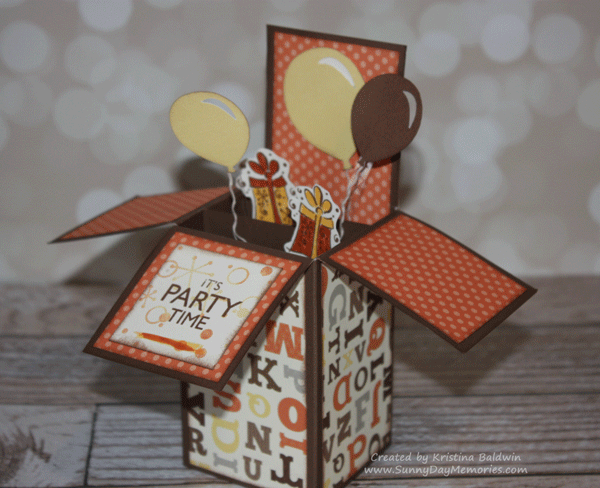 Party Pop up Box Card