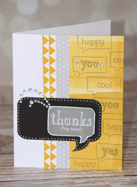 Ombre Balloon Talk Card