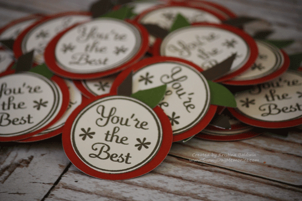 Teacher Appreciation Cricut Apple Tags