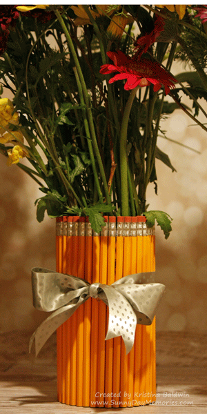 Pencil Teacher Vase