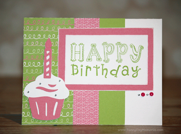 Cricut Artiste Circus Alphabet Birthday Card