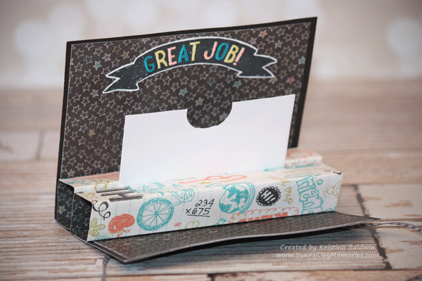 Open Great Job Pop-up Gift Card Holder