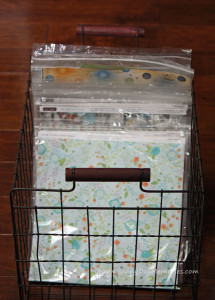 Wire Basket Paper Pack Storage