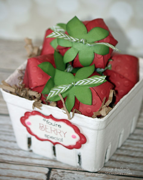 Basket of Cricut Artiste Strawberries