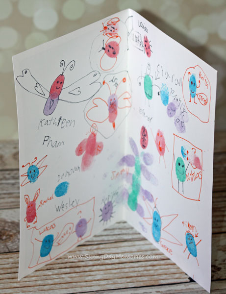 Inside Thumbprint Teacher Appreciation Card