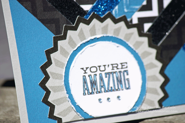 Closeup of Amazing Cricut Artiste Card