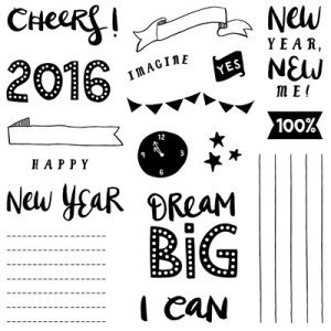 November 2015 Cheers 2016 Stamp Set