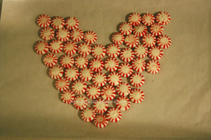 Heart Shape Peppermint Platter