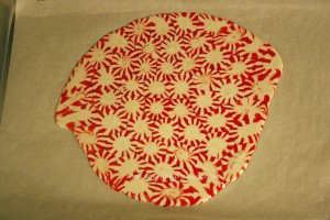 Top View Melted Peppermint Platter