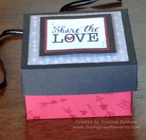 Side View Share the Love Valentine's Box