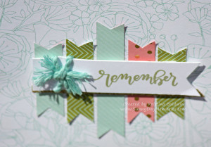 Closeup of Remember Happy Times Card