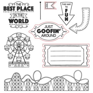 Amusement Park Stamp Set