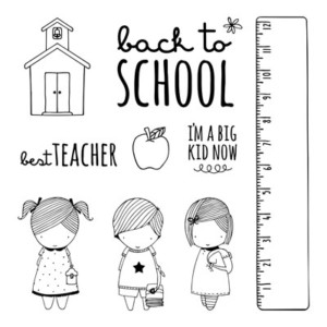 School Kids Stamp Set