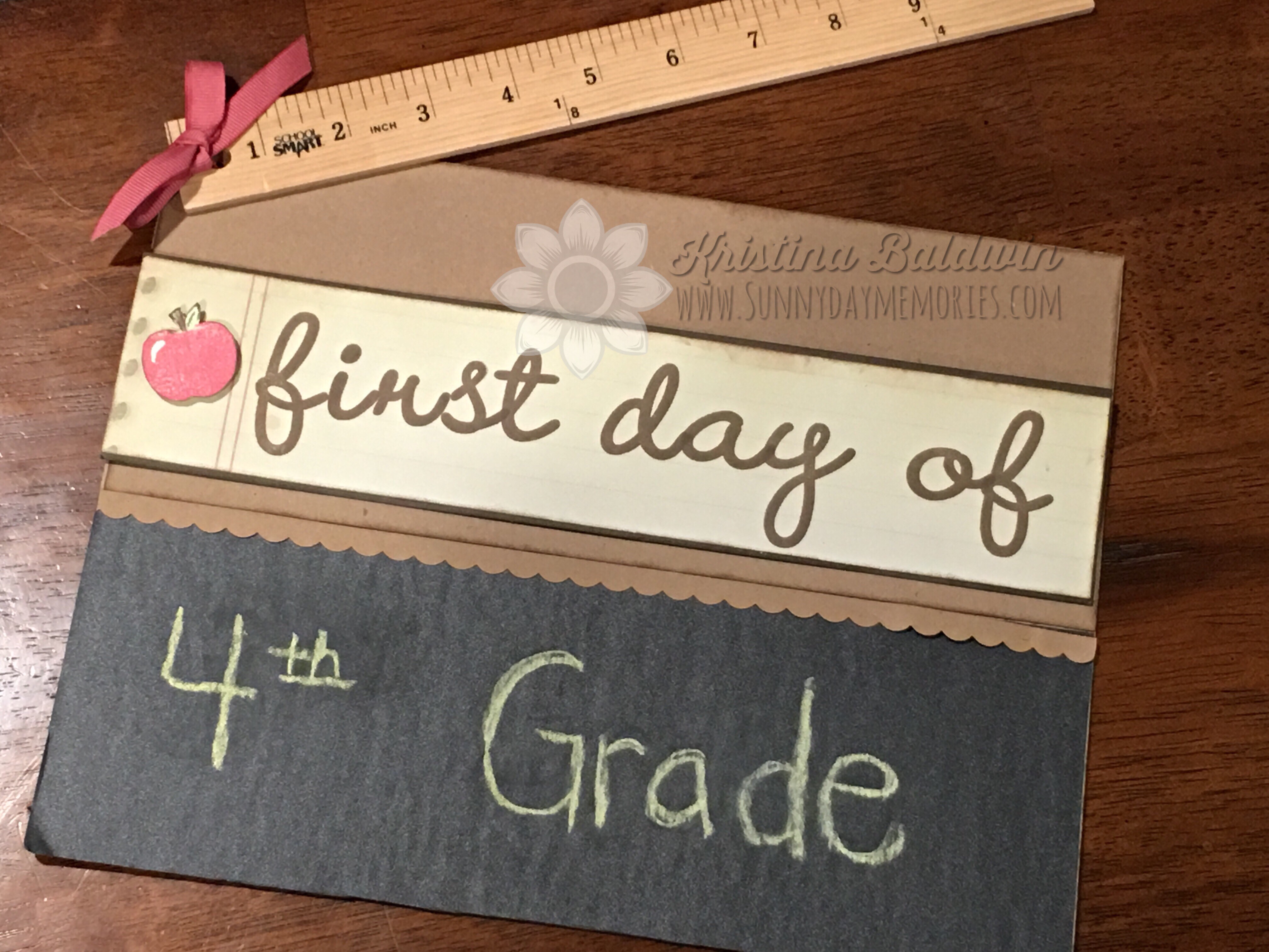 1st Day of School Photo Prop