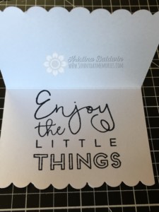 Stamped inside of Create Kindness Card