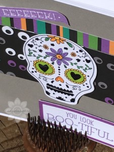 Closeup Sugar Skull Card