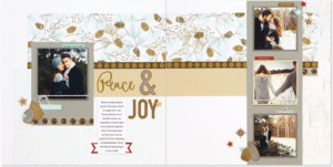 Oh Deer Scrapbook Layout