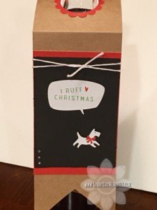 I Ruff Christmas Wine Bottle Tag