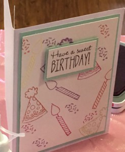 Random Stamped Birthday Card