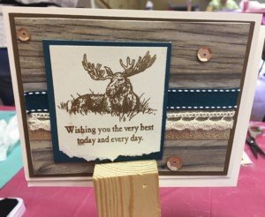 Moose Embossed Card