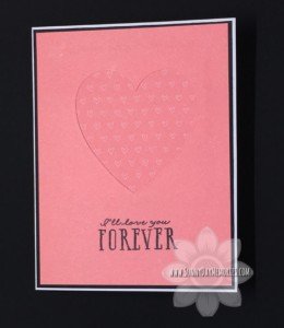 Blossom Die Cut Heart Card