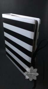 Striped Album with Ribbon Ties