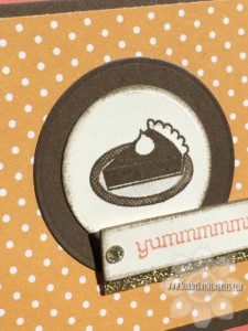 Closeup of Pie Card