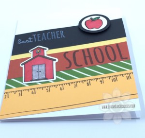 Side view of School Kids Teacher Appreciation Card