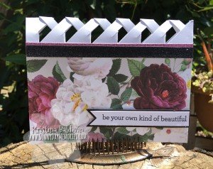 Live Beautifully Lattice Fold Card