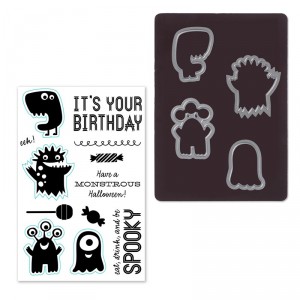 Monstrous Halloween Stamp Set + Thin Cuts dies