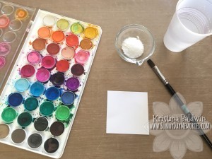 Salt Watercolor Technique Supplies