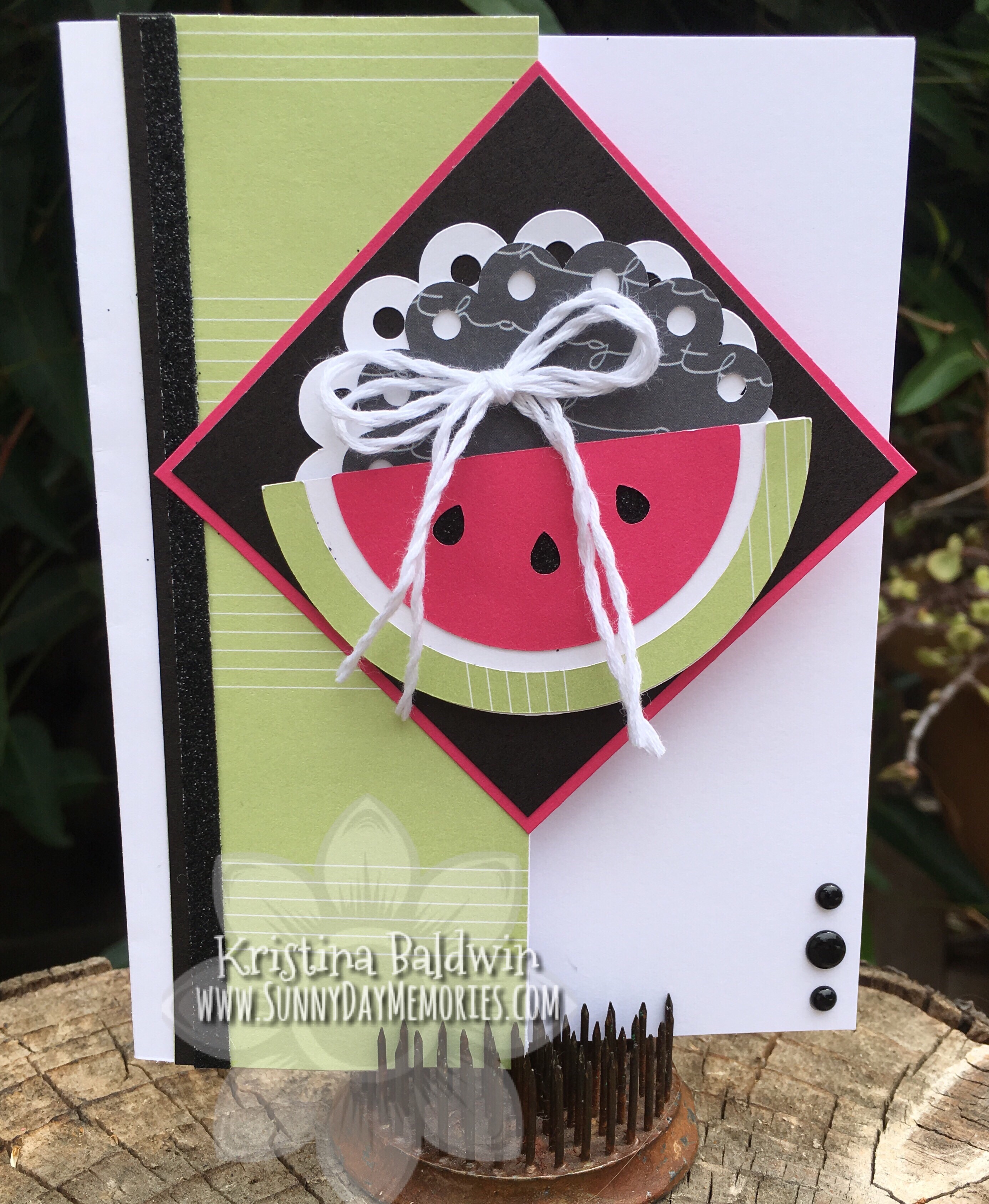 Cricut You Are Here Watermelon Card