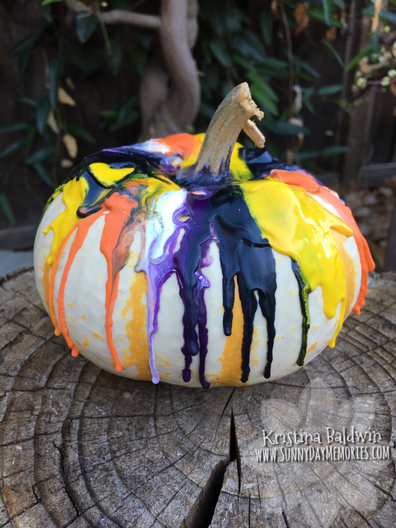 Final Melted Crayon Pumpkin