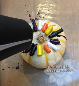 Step 2 Melted Crayon Pumpkin