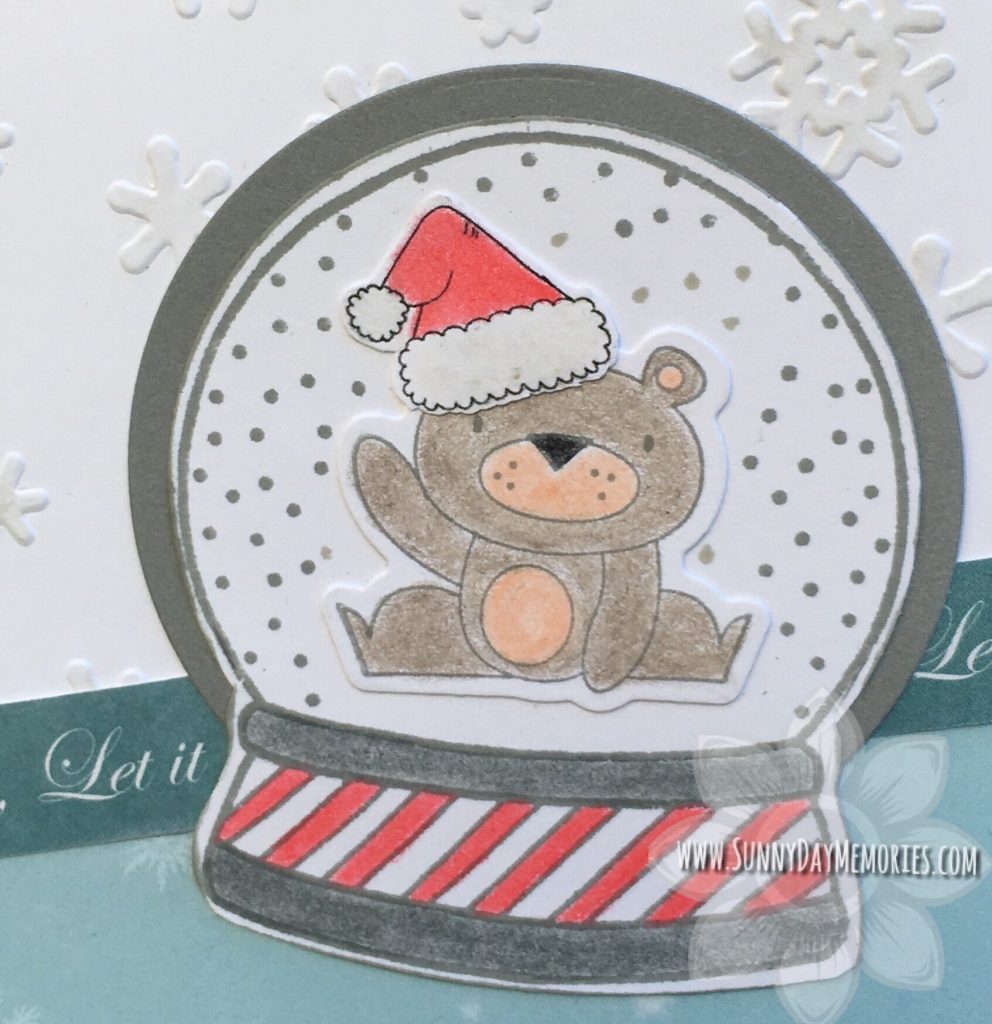 Close up Snow Globe Card