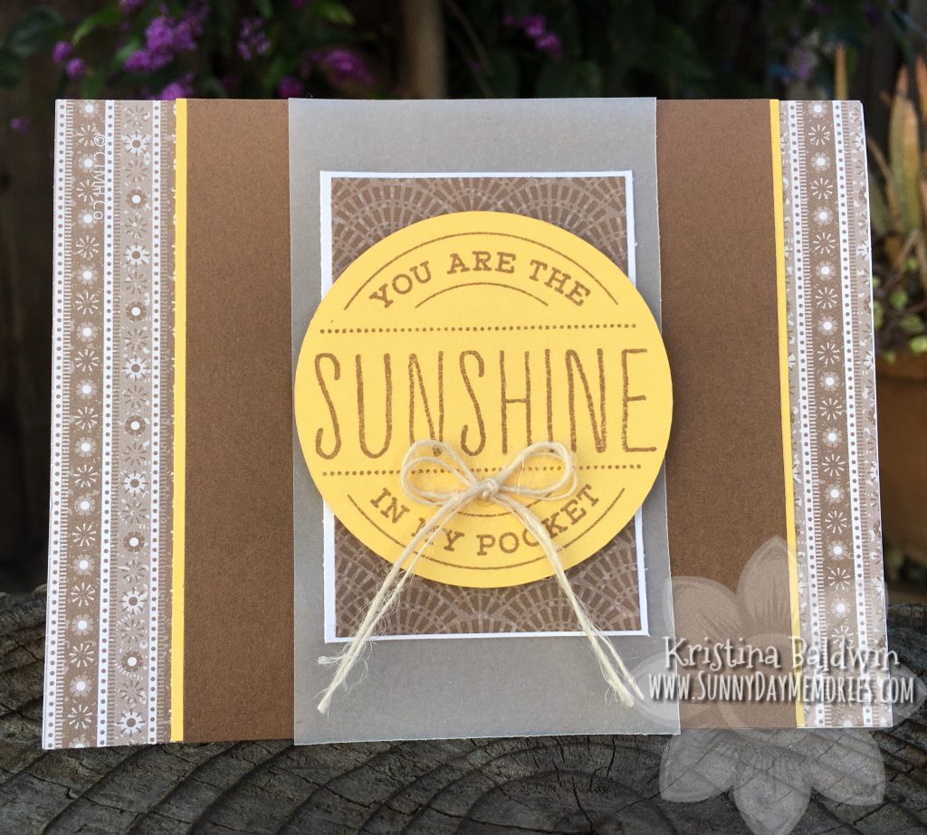 Sunshine in my Pocket Card