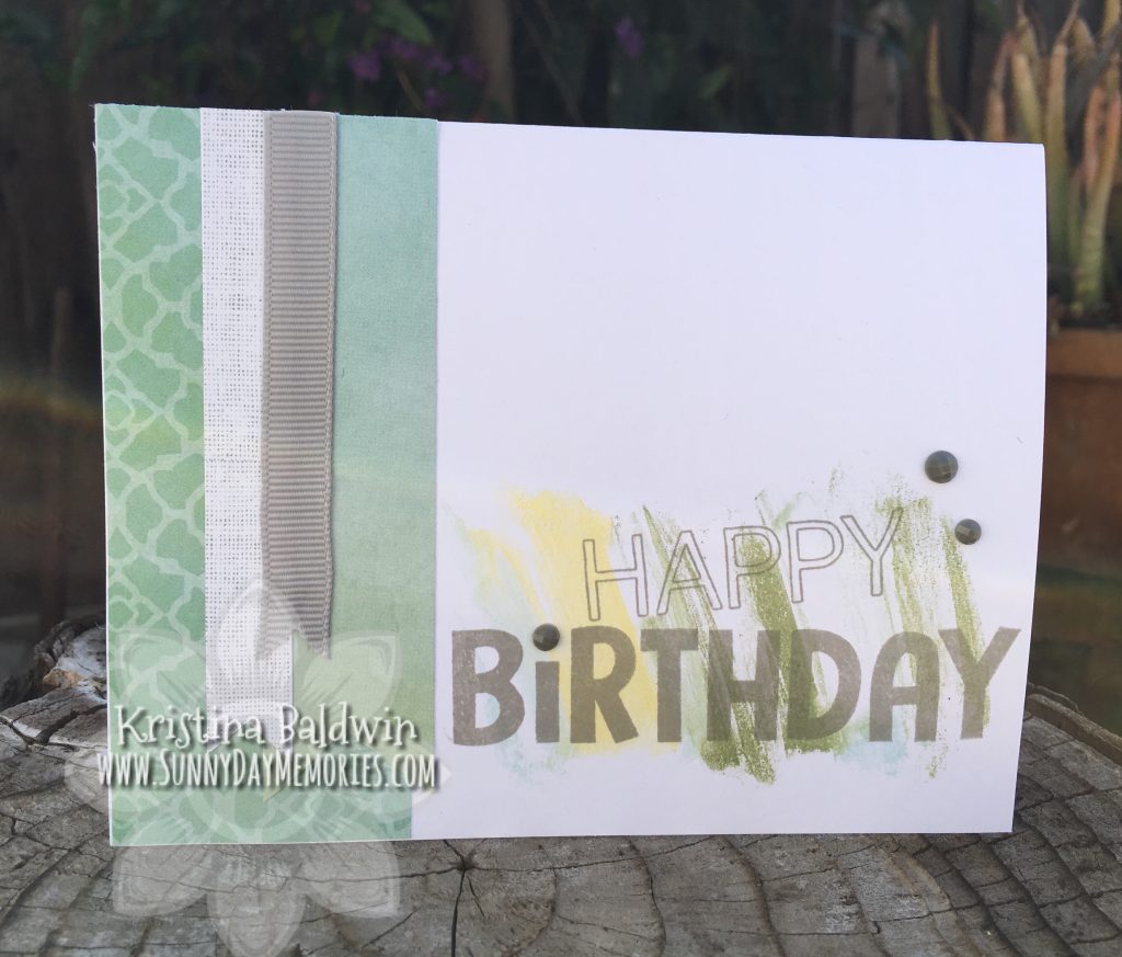 Alcohol Marker Technique Birthday Card