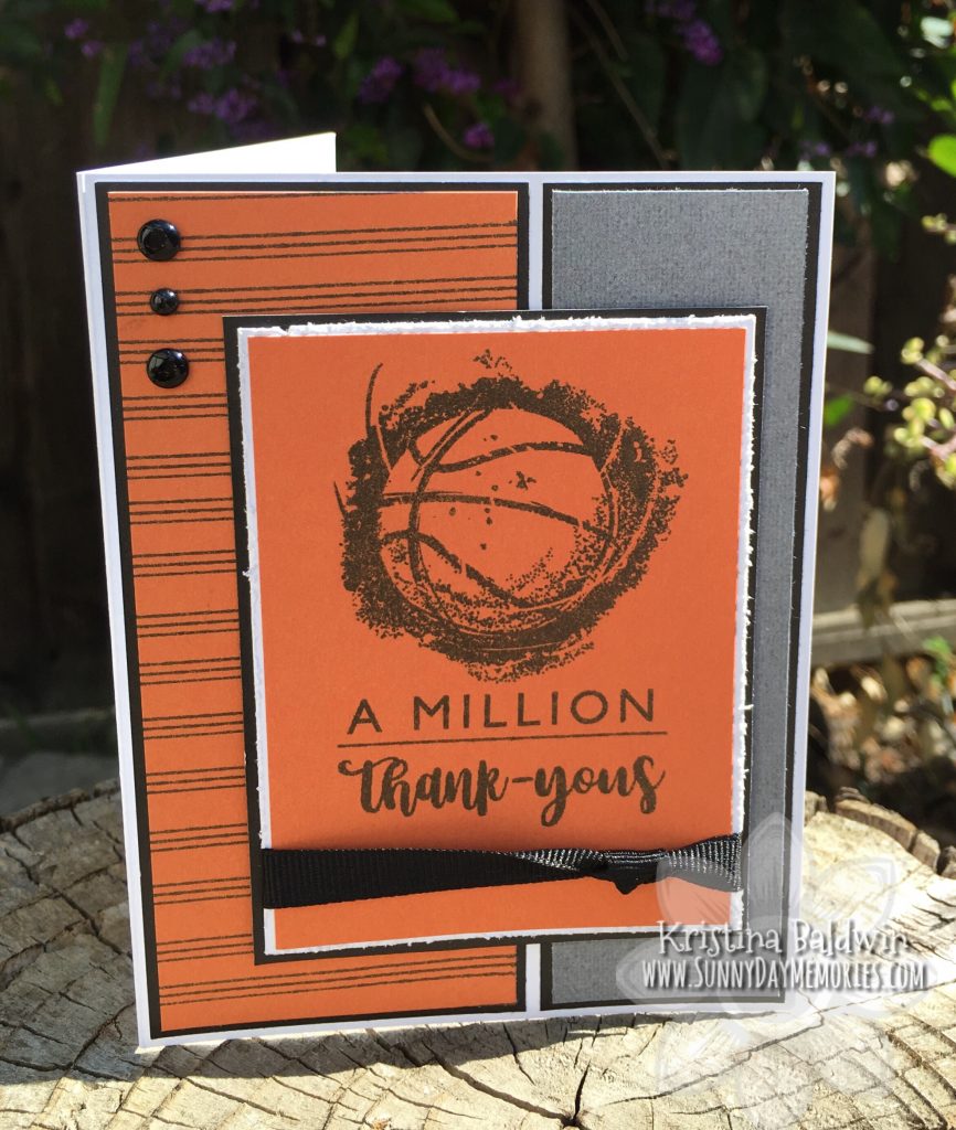 Basketball Thank You Card