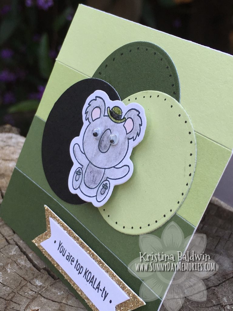 Side View of Top Koala-ty Card