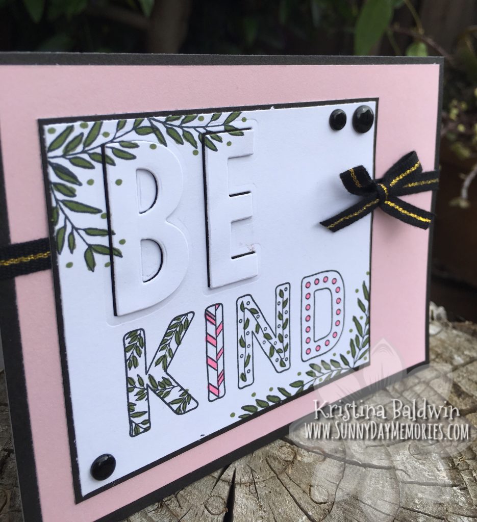 Angled Be Kind Eclipse Card