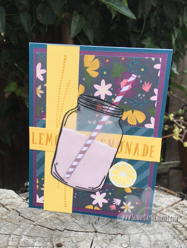 Classic Summer Bash Lemonade Mason Jar Card