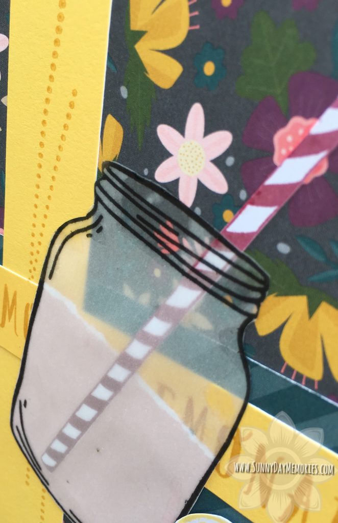 Closeup of Lemonade Mason Jar Card