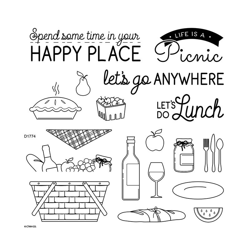 CTMH Build-a-Picnic Stamp Set